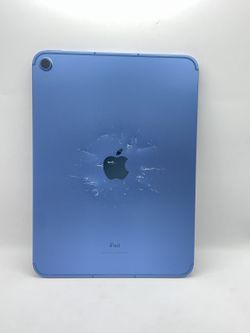 📱 Apple iPad 10.9" (10th Gen) – 64GB – Blue – Unlocked – Damaged (Heavy Scratches)