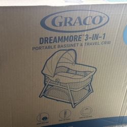 Graco DreamMore 3-in-1 Portable Bassinet & Travel Crib