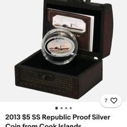 5 Dollar Silver Cook Island Coin