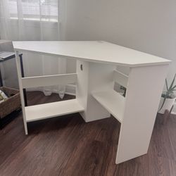 White Corner Desk