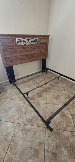 Queen headboard and frame
