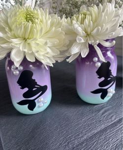 Little mermaid vases