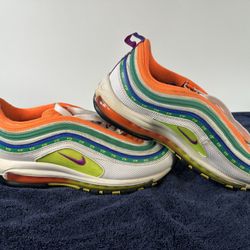 Nike Air Max 97 London Summer of Love 2019 Sneaker Shoes Mens Size 12 Neon Volt