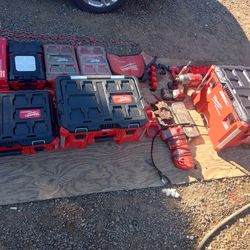 Milwaukee Tool Boxes And Tools 
