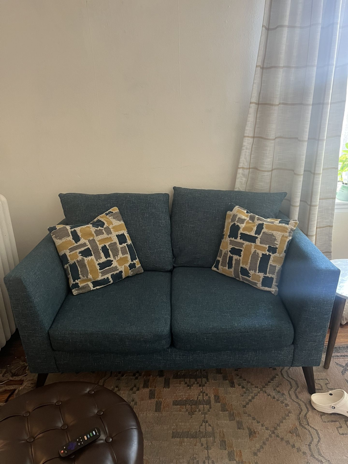 Blue Loveseat