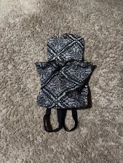 Black and White bandana print bag