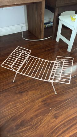 Vintage baby pink dish rack