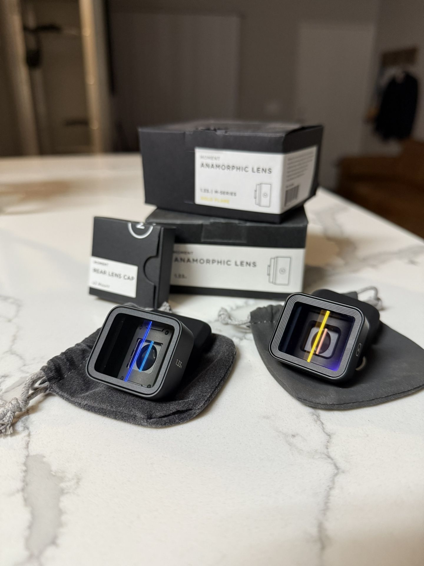 Cinematic Lens Set – Gold & Blue Flares for iPhone, Pixel, Galaxy – $100!