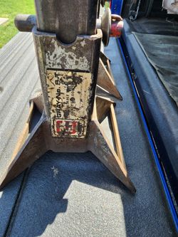 Heavy Duty Jack Stands Made By Grey 5 Ton Cap.
