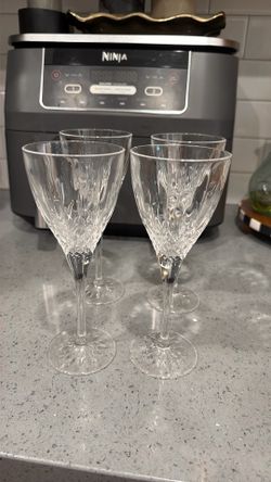 Crystal champagne glasses