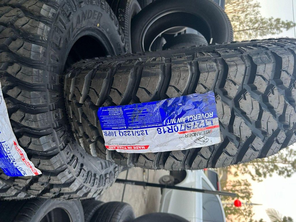 275/70/18 Atlander Mud Tires - 4 NEW Tires 4 Llantas NUEVAS