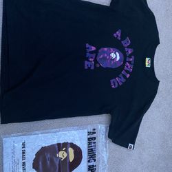 A Bathing Ape Purple Camo T Shirt