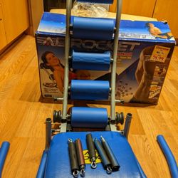 Ab Rocket Abdominal Trainer Core Strengthening Home Gym Workout Blue NIB 


