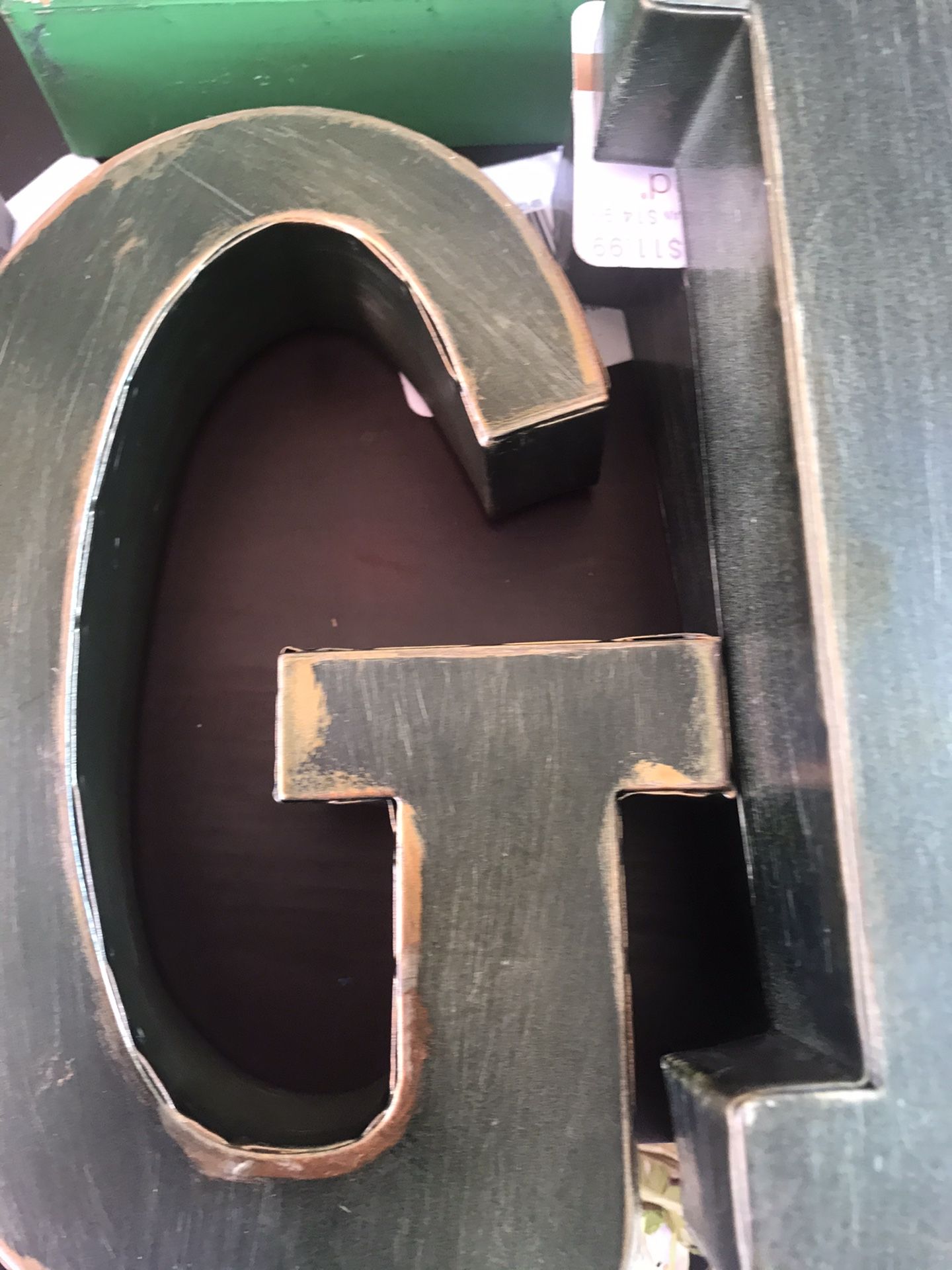 9” Metal Letters From Michaels