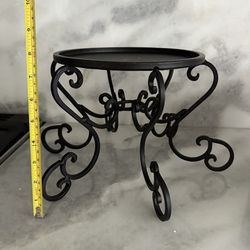 Ornate Metal Cake Or Plant Stand