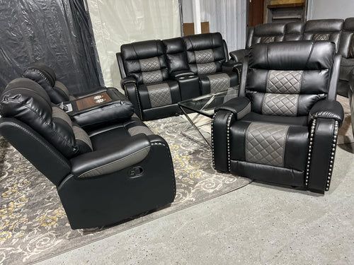 ONLY $1349 3 Piece Reclining Sofa Loveseat and Chair Set CLEARANCE NEW IN BOX