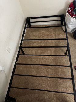 Black Metal Twin Bed Frame