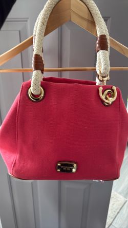 Michael Kors Orange-Red " Marina " Tote Bag Purse.
