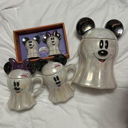 Disney Lot Iridescent Mickey And Minnie 