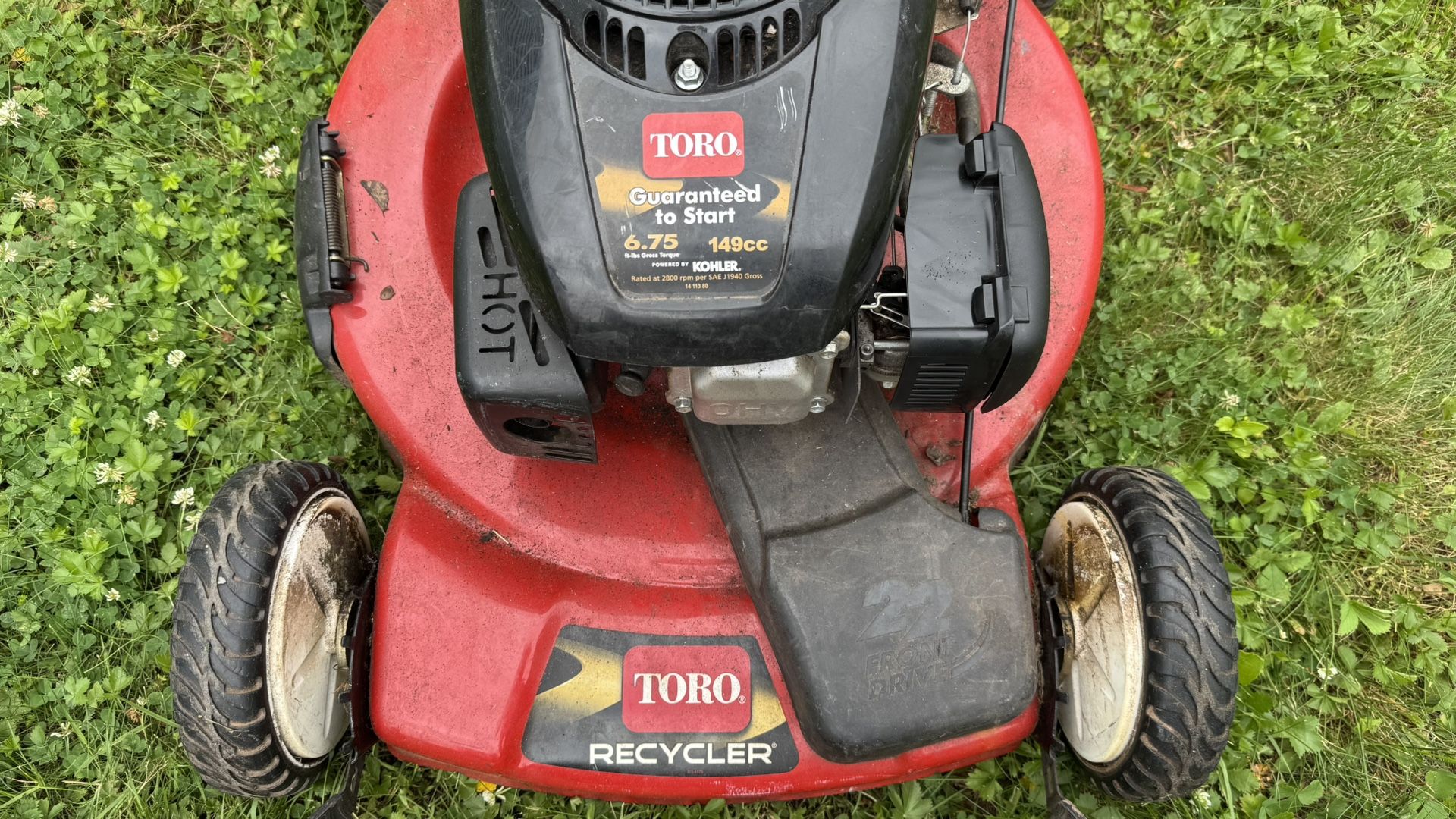 Toro 6.5hp Recycler Lawn Mower As-is
