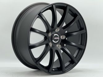 4PC 18" STYLUZ  Wheels STYLE M575 18x8  ET35  & 18X9 ET 35 SATIN BLACK finish 5X120 #276