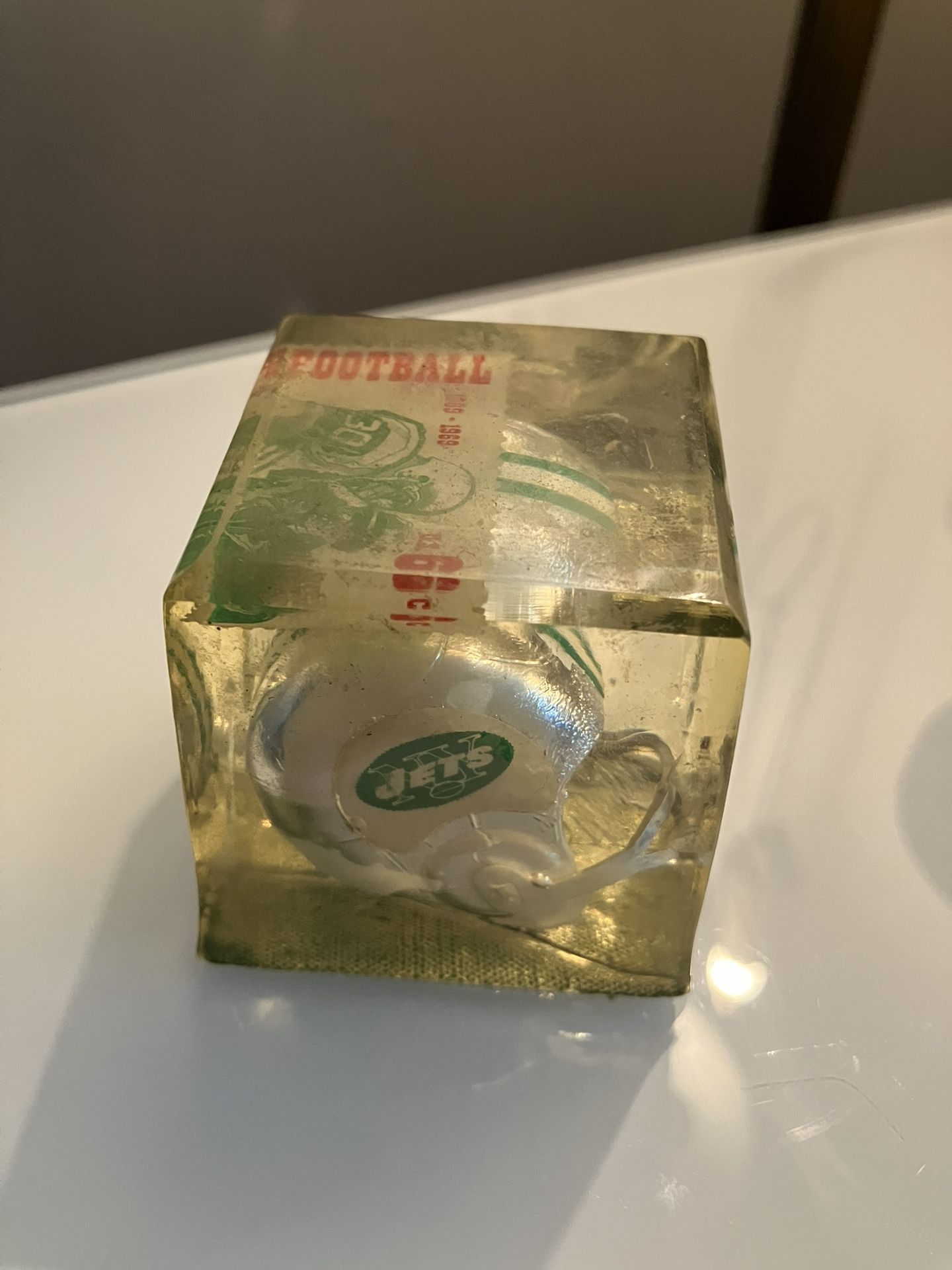 Vintage Gumball Machine NFL Football Helmet, Ny New York Jets