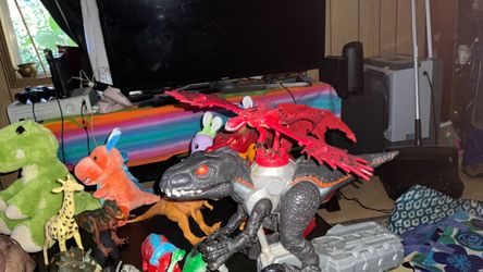 Big. Bag full off. Different. Kind. Off. Dinasours