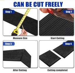 1" Rubber Threshold Ramp - 2200lb Load, 35" Wide E73
