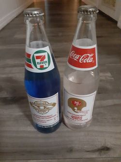 Old coca cola bottles 49ers superbowl