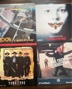 Laserdisc Lot 8 movies - 2001, Tombstone, Wild Bunch, Butch & Sundance