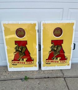 Official baggo corn hole alabama crimson tide board game