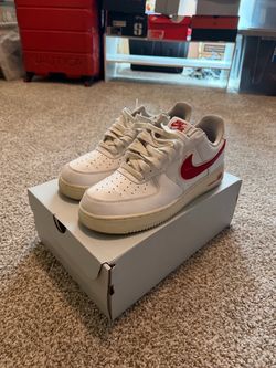 Nike Air Force 1 Low White Red Swoosh