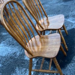 2 O oakwood Chairs Very Strong Good Condition