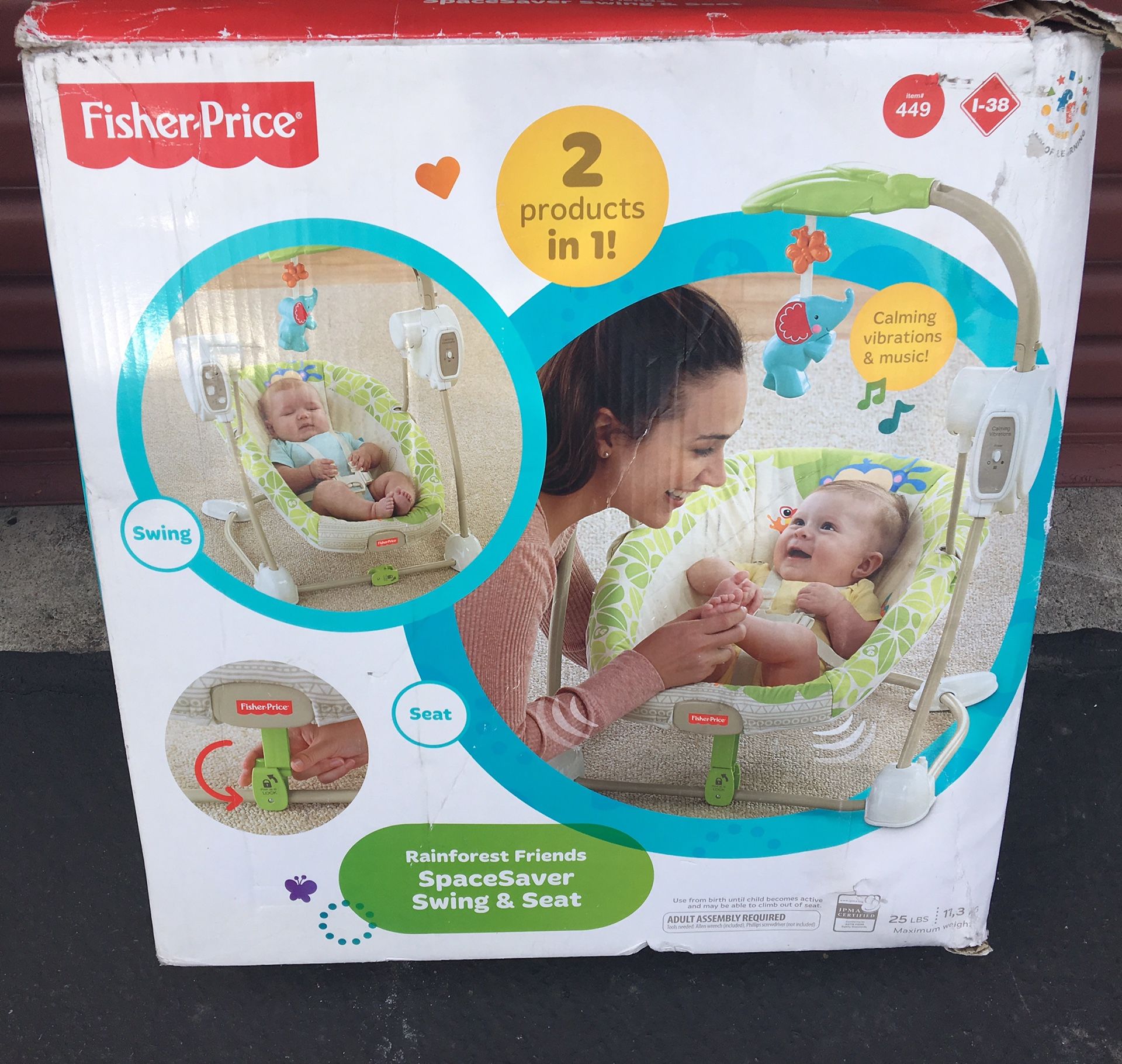 Baby Swing and Seat 2 in 1 Fisher Price $15