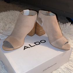 Aldo strap bootie with peep toe 