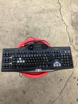 Logitech G510s gaming keyboard with game panel LcD screen