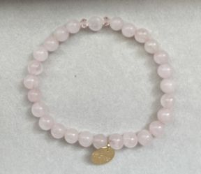 Rose Quartz Stretch Bracelet 