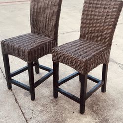 Two Pier One Rattan stools in  Mint Condition.  EACH