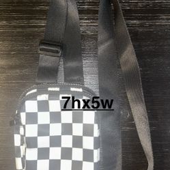 Checkered Vertical Bag