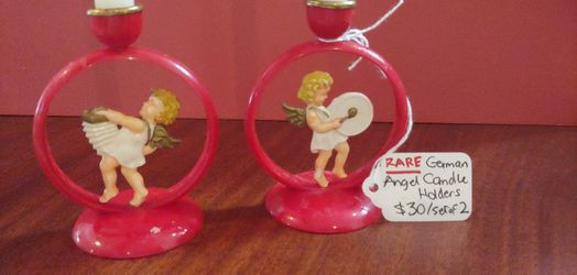 SET OF GERMAN CANDLE HOLDERS