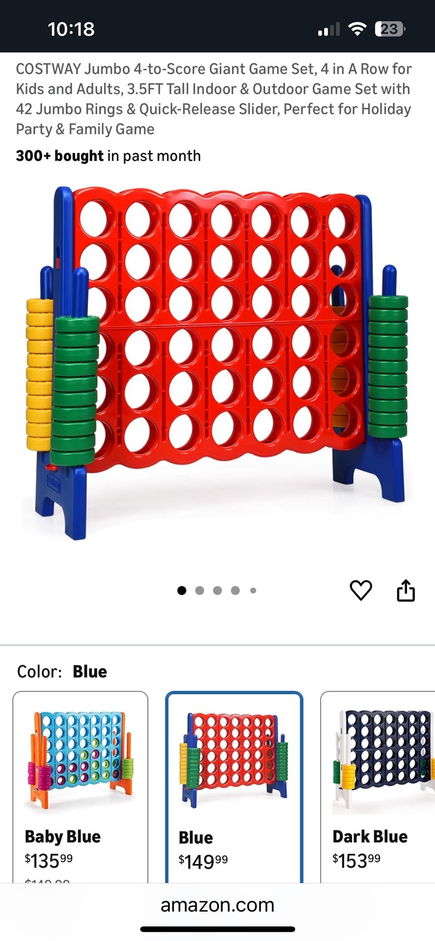 Costway Outdoor Connect 4