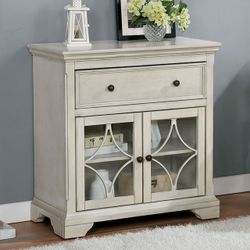 Brand New Antique White Storage Cabinet 