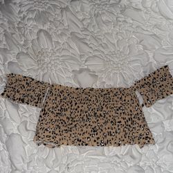 Cheetah Print swim top 