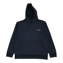 Carhartt WIP Script Embroidery Hoodie XL Mens Blue Sweatshirt Pullover Vintage