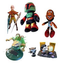 Mixed Lot of Collectible Figures and Plush