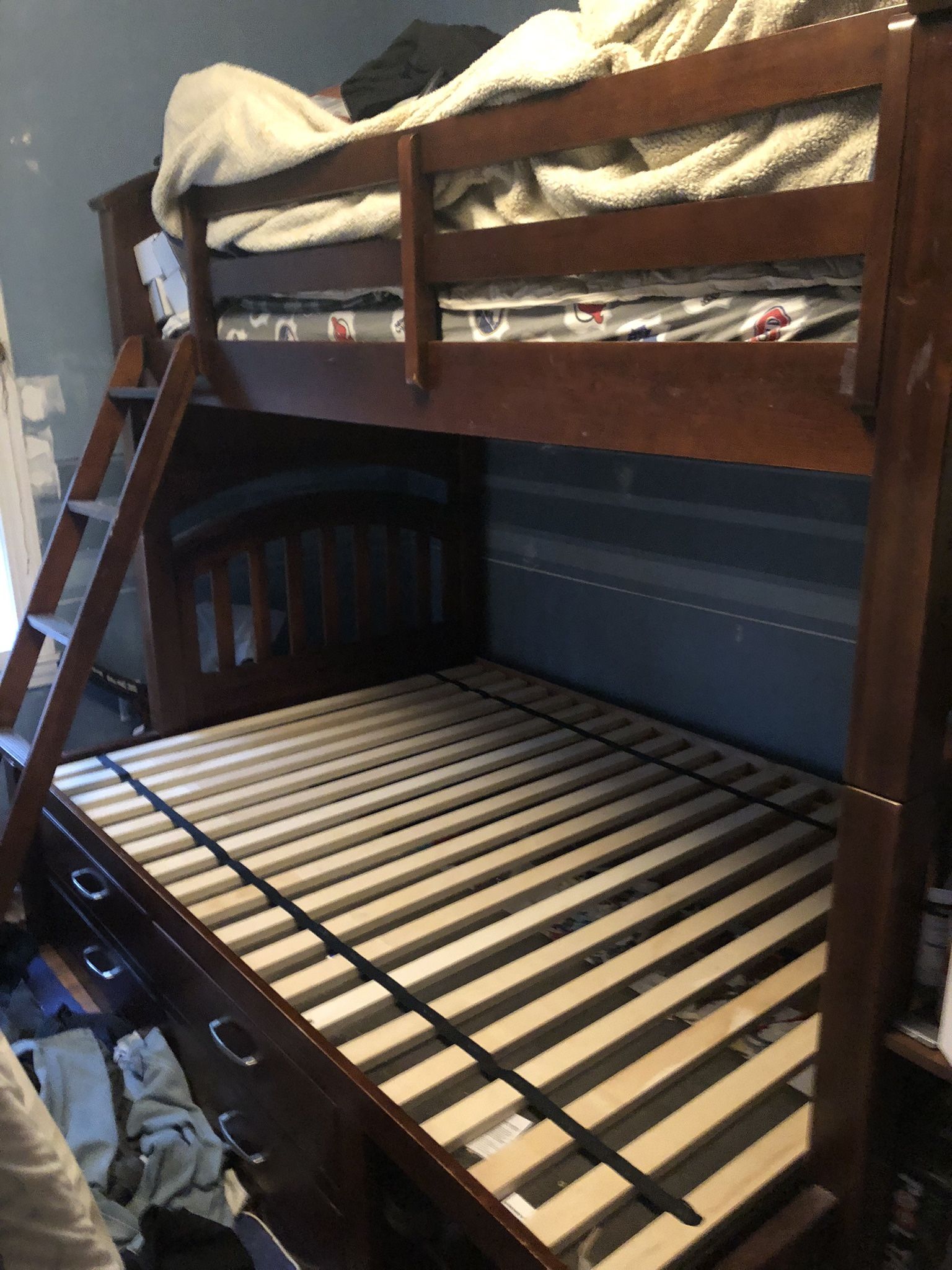 Bunk Bed With Twin And Full Size Frames