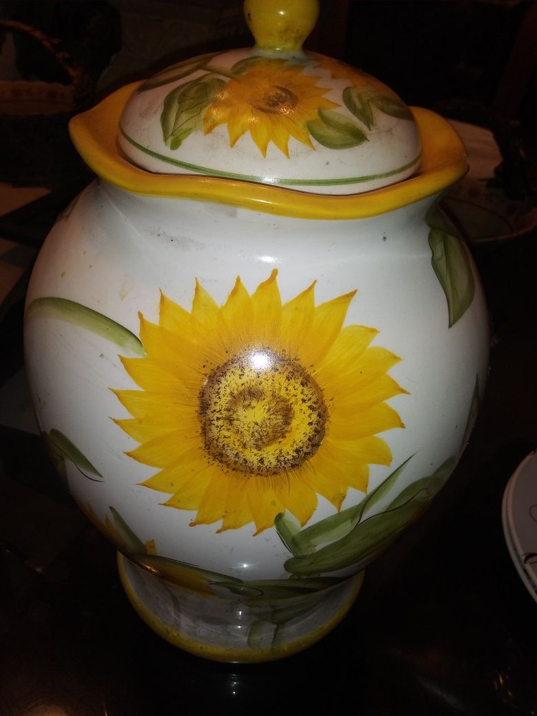 Large sunflower vase