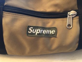 Supreme Logo-patch Sling Bag In Brown