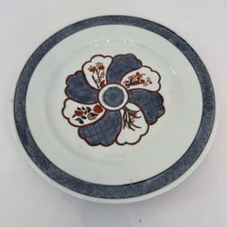 Vintage Japanese ACF Porcelain Brass Encased Plate 10” Hong Kong