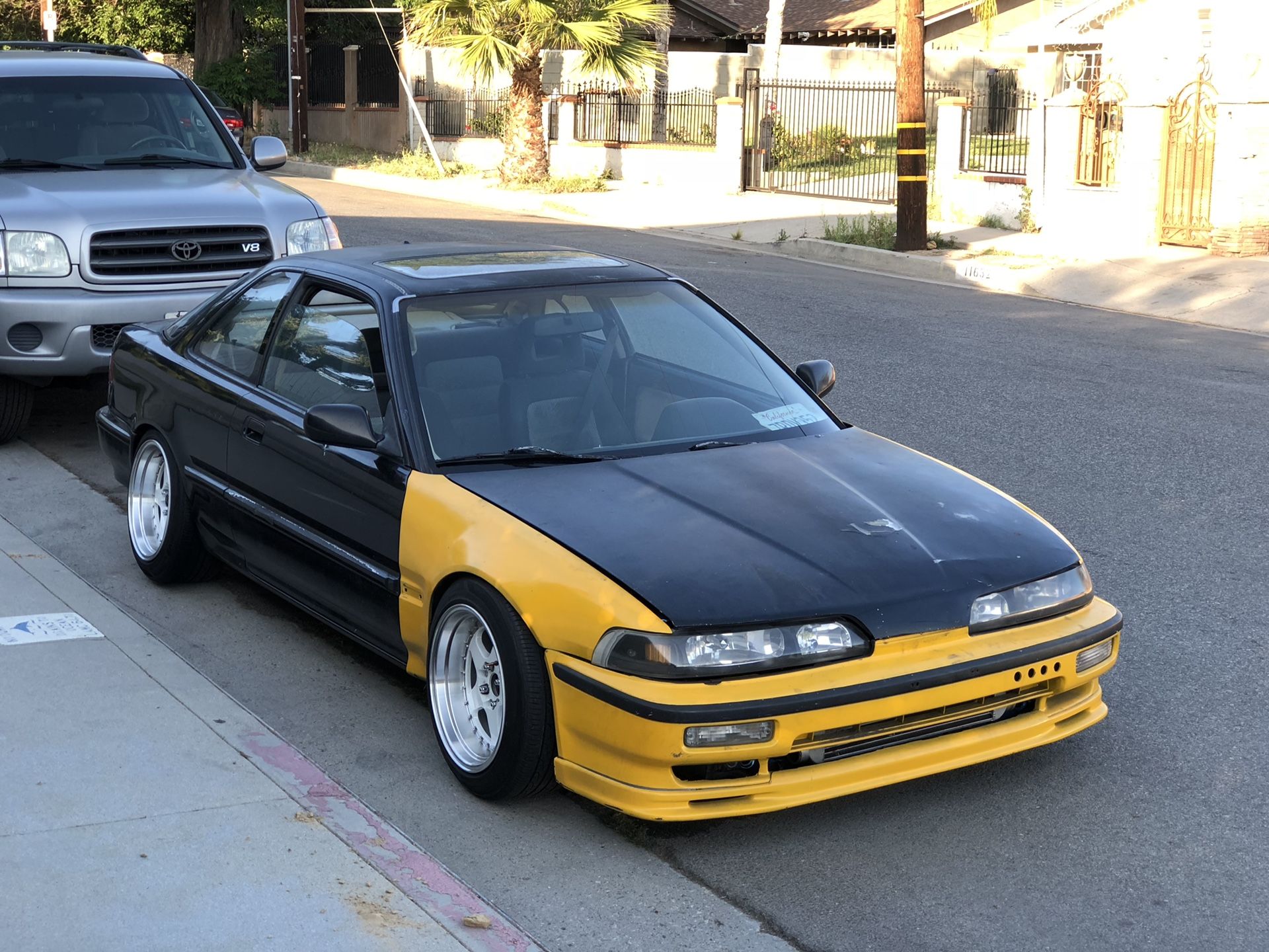 SR2 MOTOR Polyurethane Front Bumper Lip Splitter For 1990-1991 Acura Integra - MUG Style